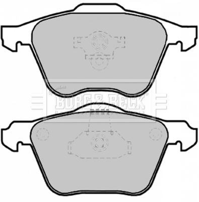 BORG & BECK Комплект тормозных колодок, дисковый тормоз BBP1861
